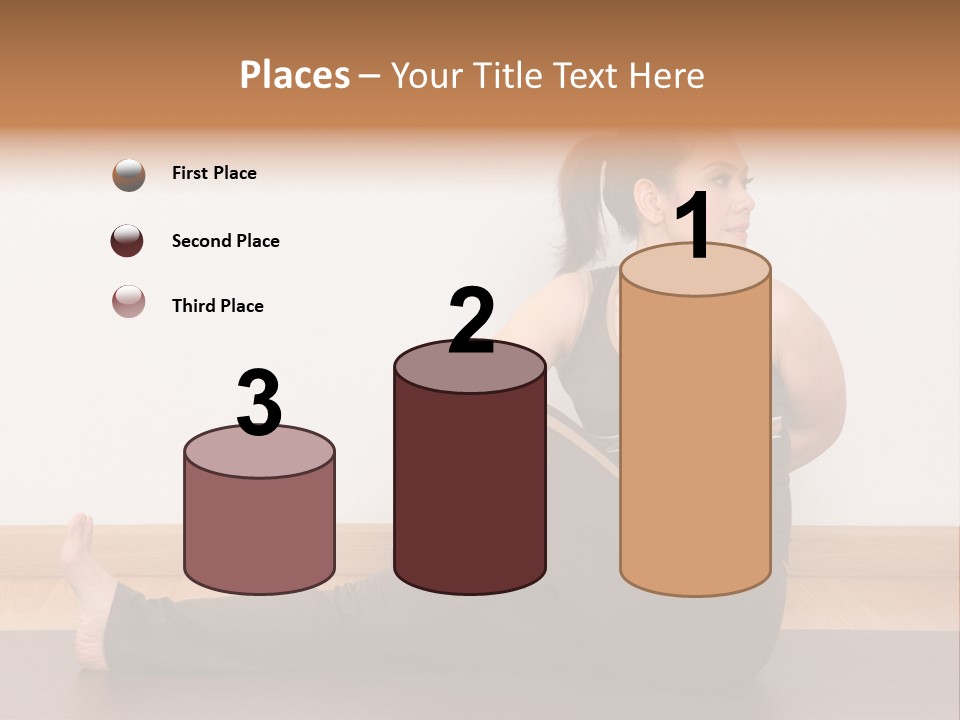 Yoga Slim Stress PowerPoint Template