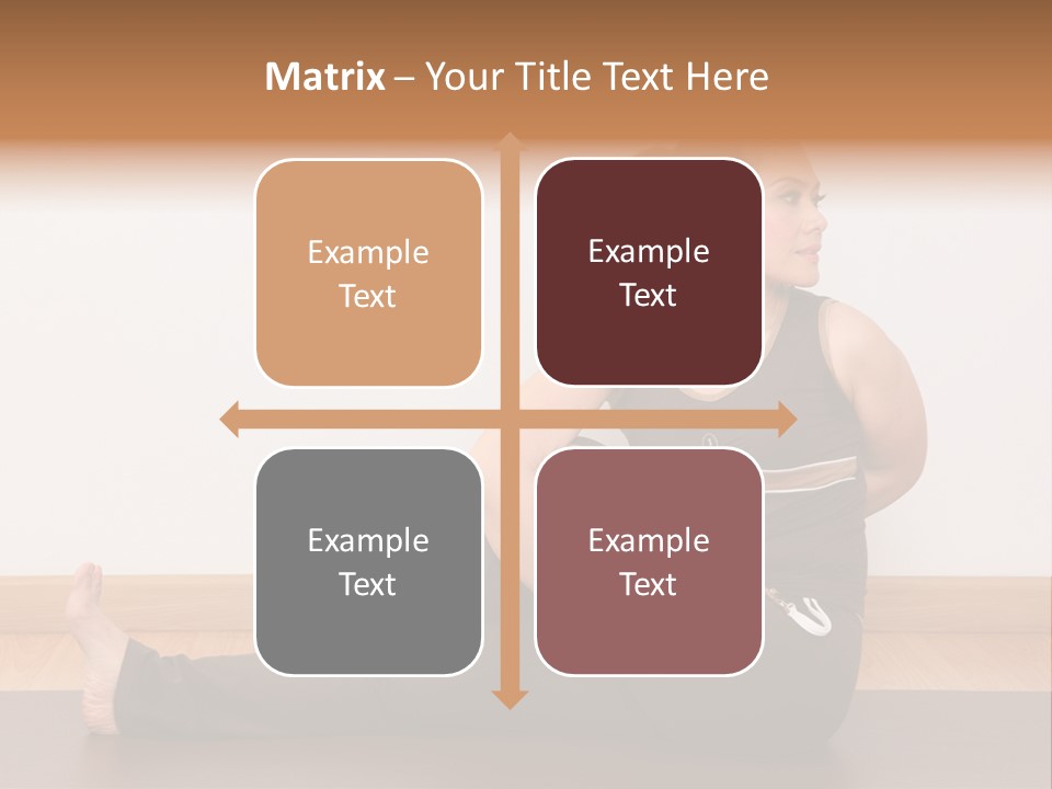 Yoga Slim Stress PowerPoint Template