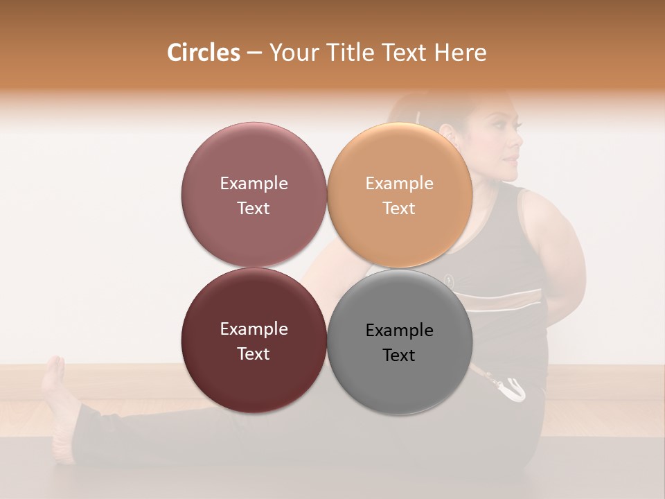 Yoga Slim Stress PowerPoint Template