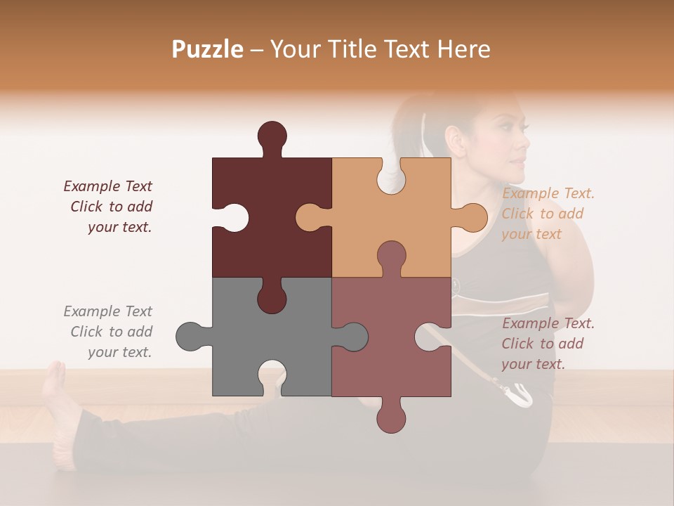 Yoga Slim Stress PowerPoint Template