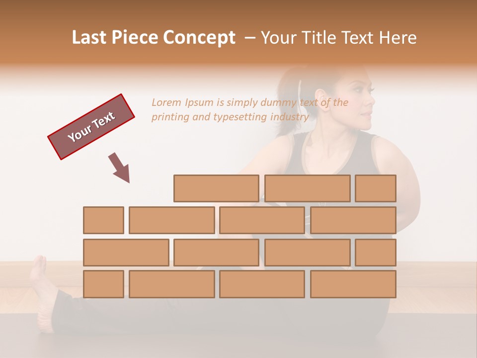 Yoga Slim Stress PowerPoint Template