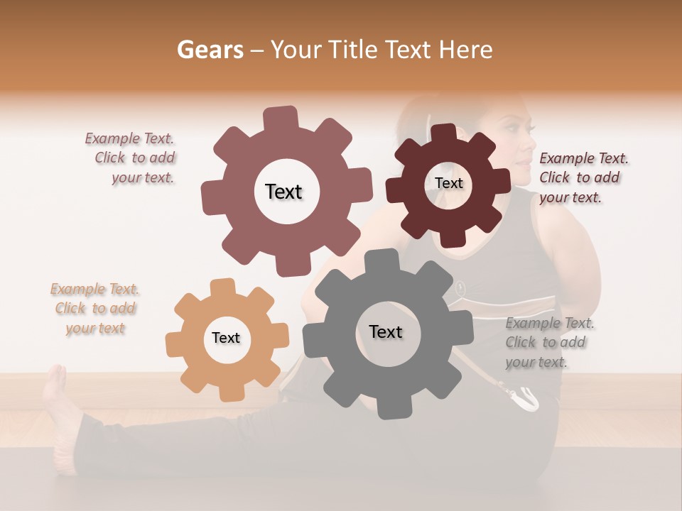 Yoga Slim Stress PowerPoint Template