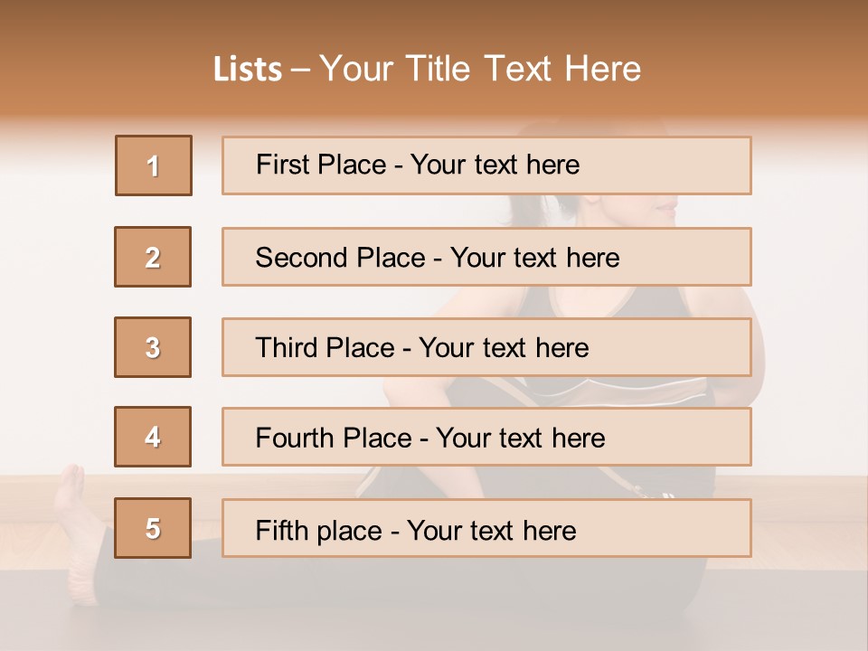 Yoga Slim Stress PowerPoint Template