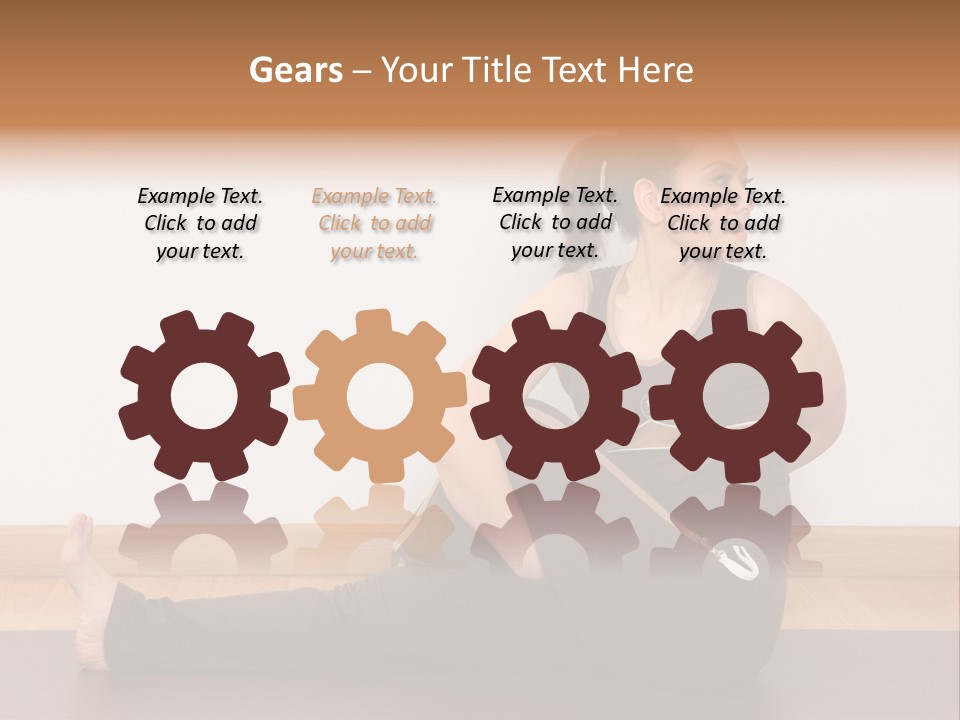 Yoga Slim Stress PowerPoint Template