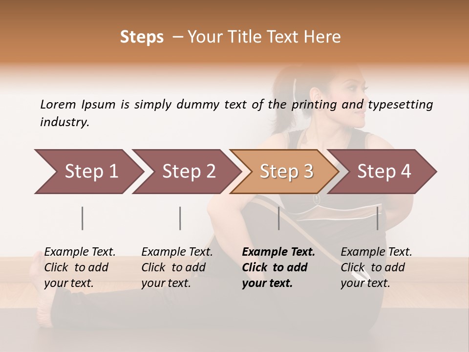 Yoga Slim Stress PowerPoint Template