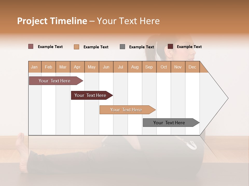 Yoga Slim Stress PowerPoint Template