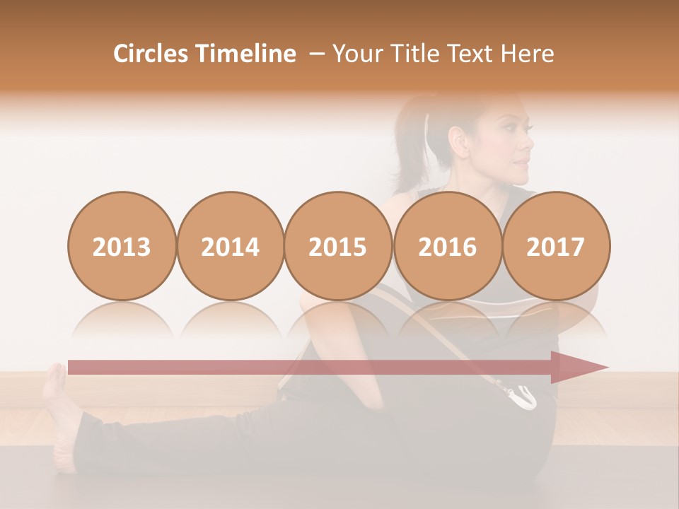 Yoga Slim Stress PowerPoint Template