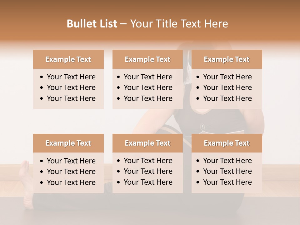 Yoga Slim Stress PowerPoint Template