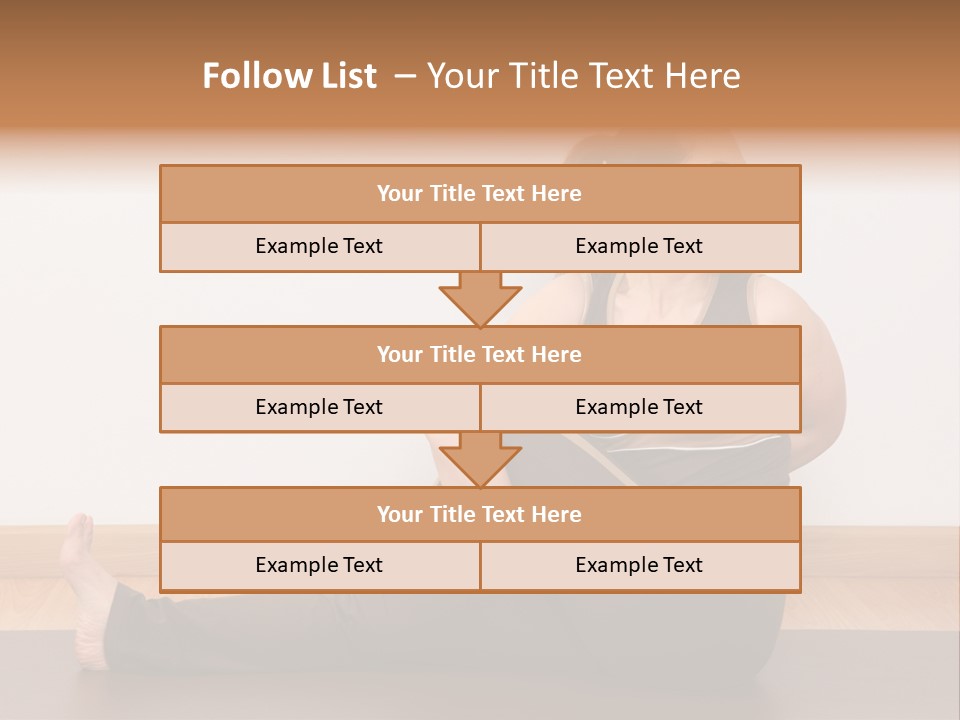 Yoga Slim Stress PowerPoint Template