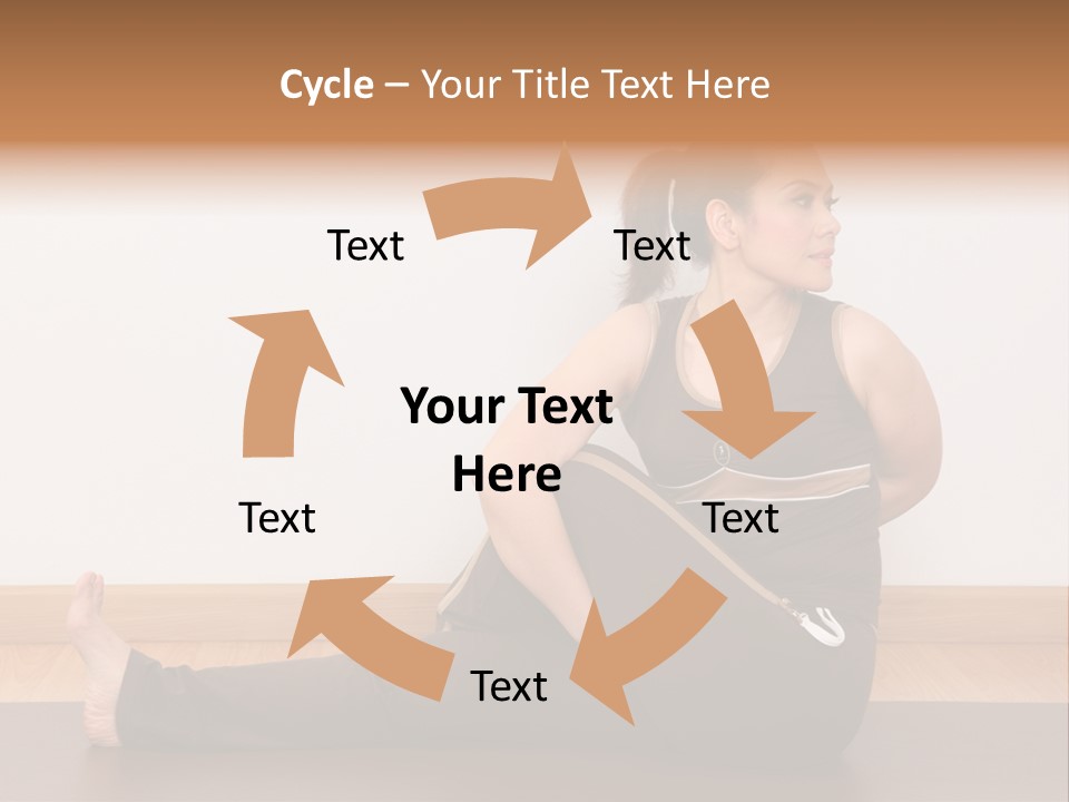 Yoga Slim Stress PowerPoint Template