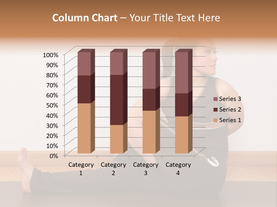 Yoga Slim Stress PowerPoint Template