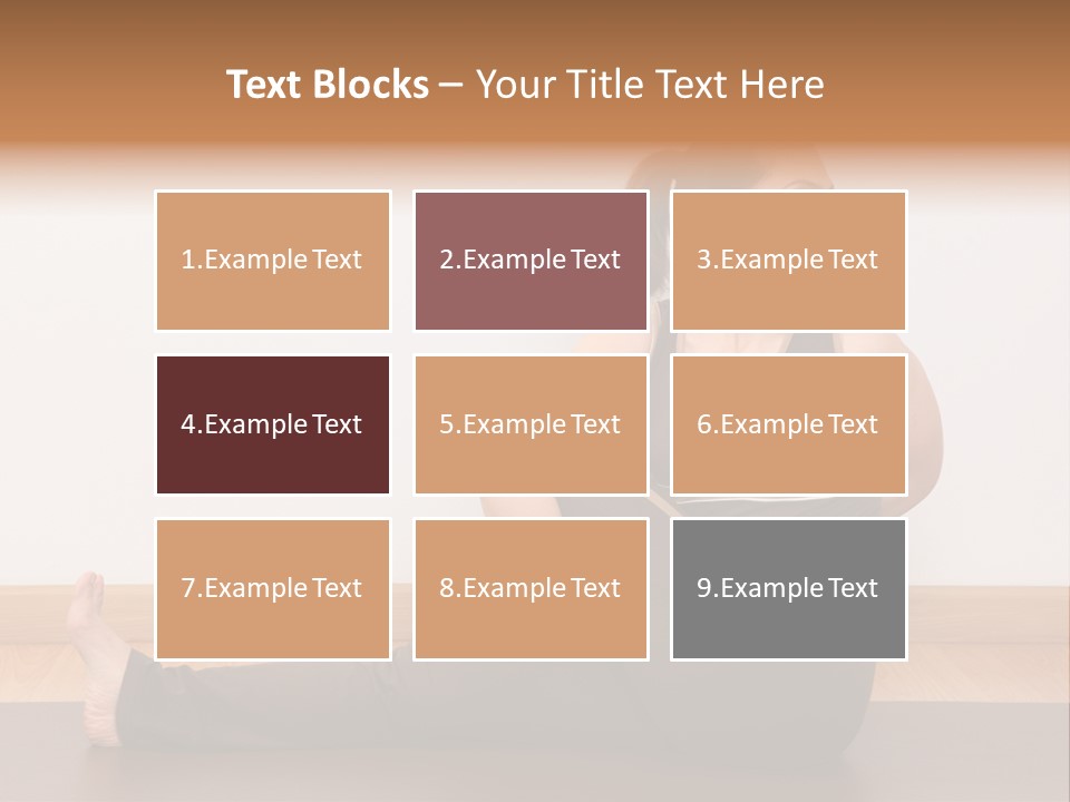 Yoga Slim Stress PowerPoint Template