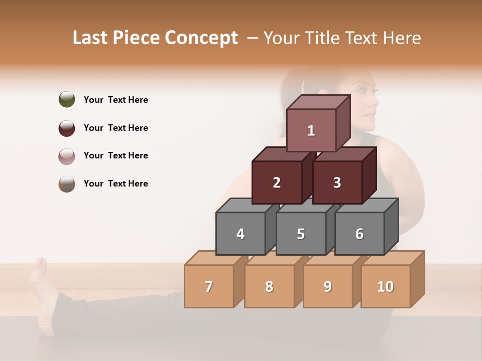 Yoga Slim Stress PowerPoint Template