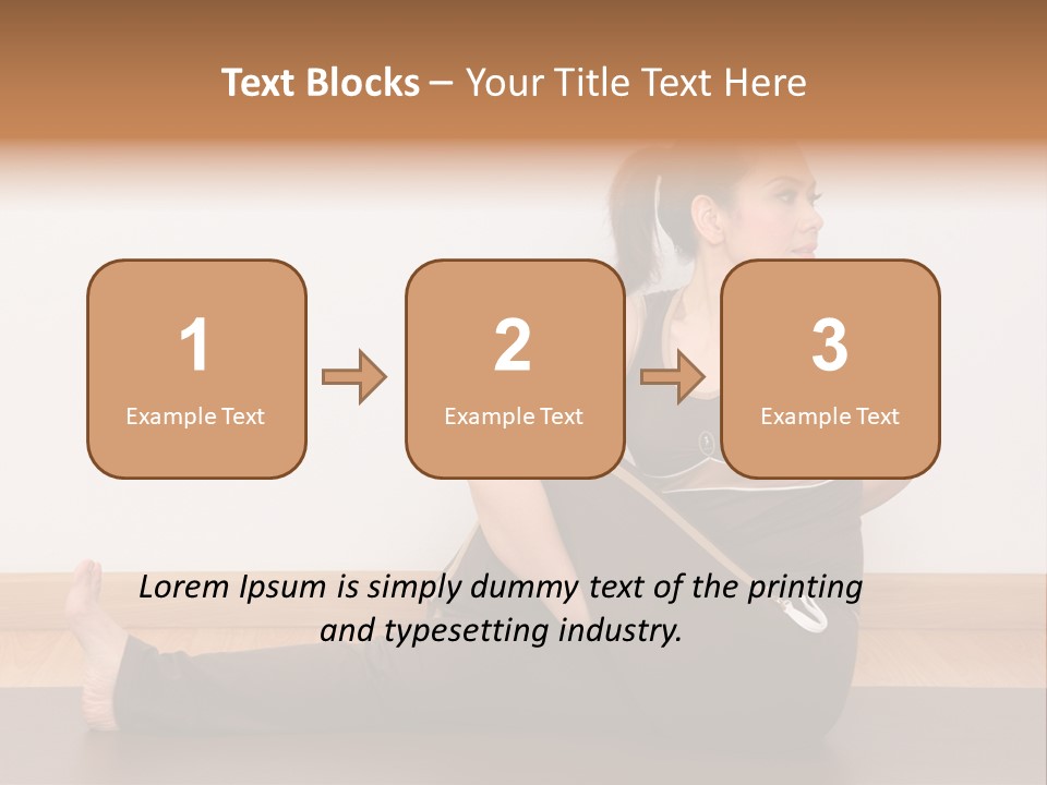 Yoga Slim Stress PowerPoint Template