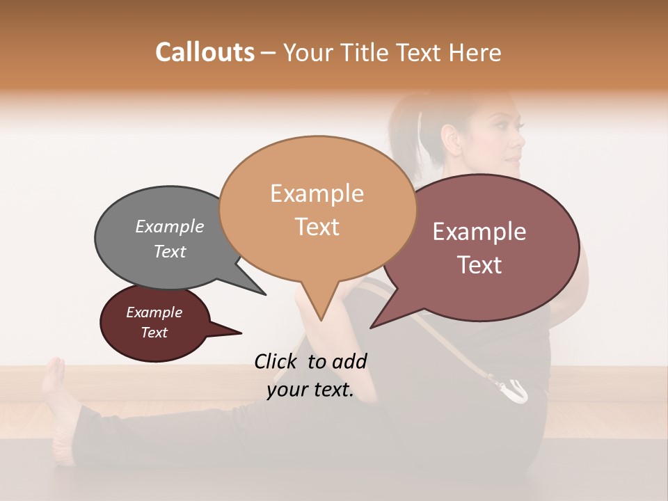 Yoga Slim Stress PowerPoint Template