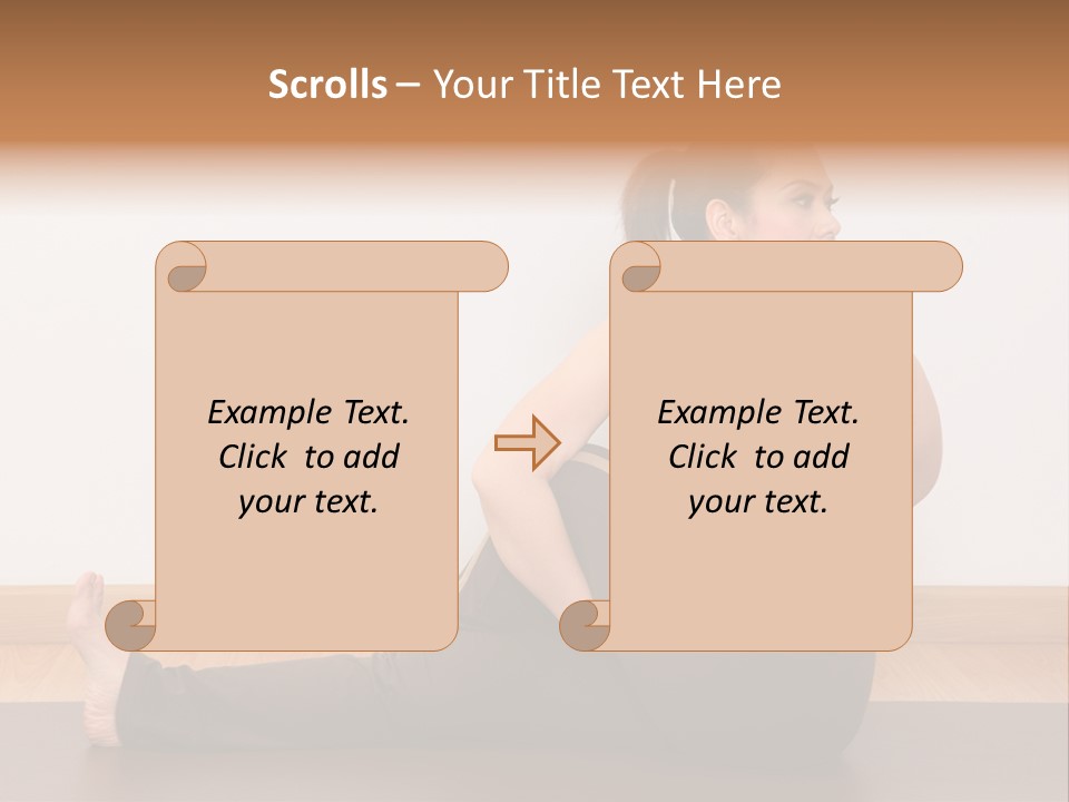 Yoga Slim Stress PowerPoint Template