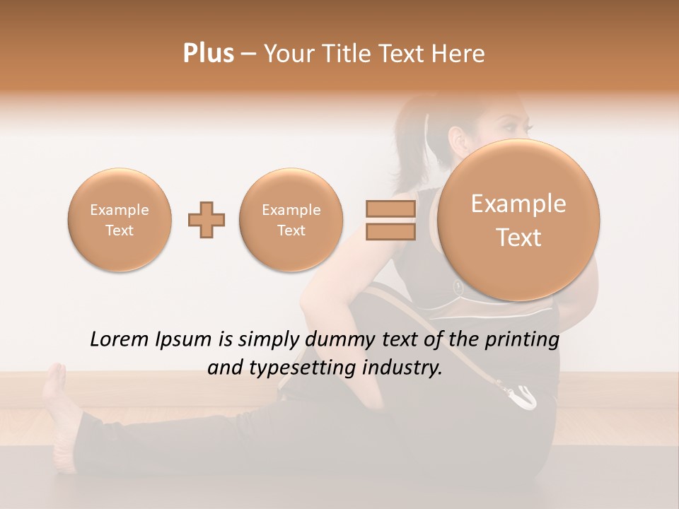 Yoga Slim Stress PowerPoint Template