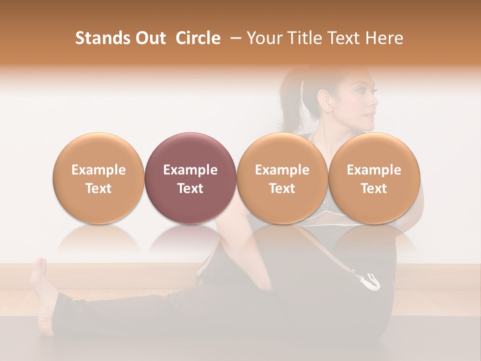 Yoga Slim Stress PowerPoint Template