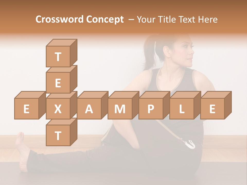 Yoga Slim Stress PowerPoint Template