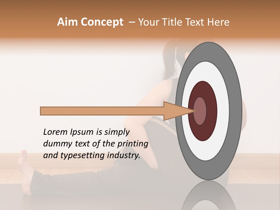 Yoga Slim Stress PowerPoint Template