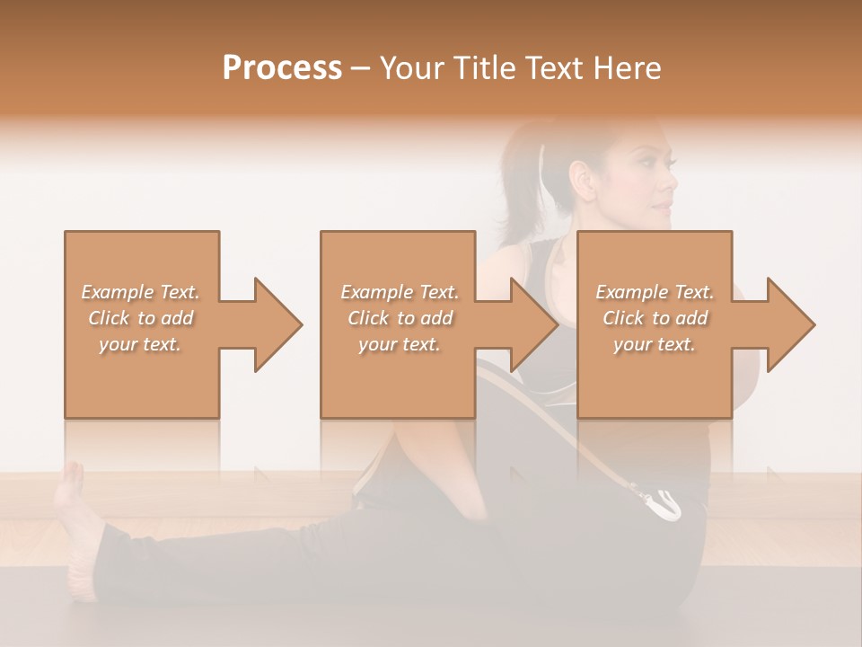 Yoga Slim Stress PowerPoint Template