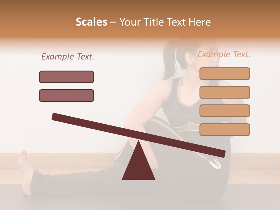 Yoga Slim Stress PowerPoint Template