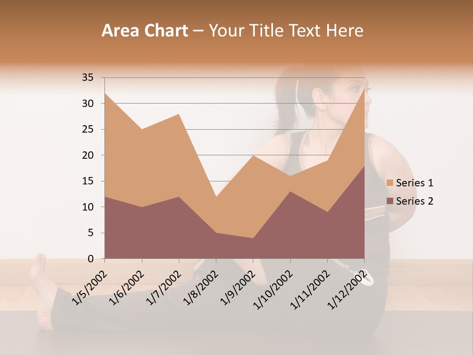 Yoga Slim Stress PowerPoint Template