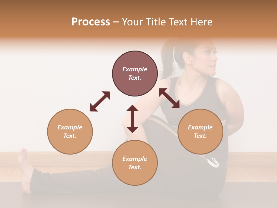 Yoga Slim Stress PowerPoint Template