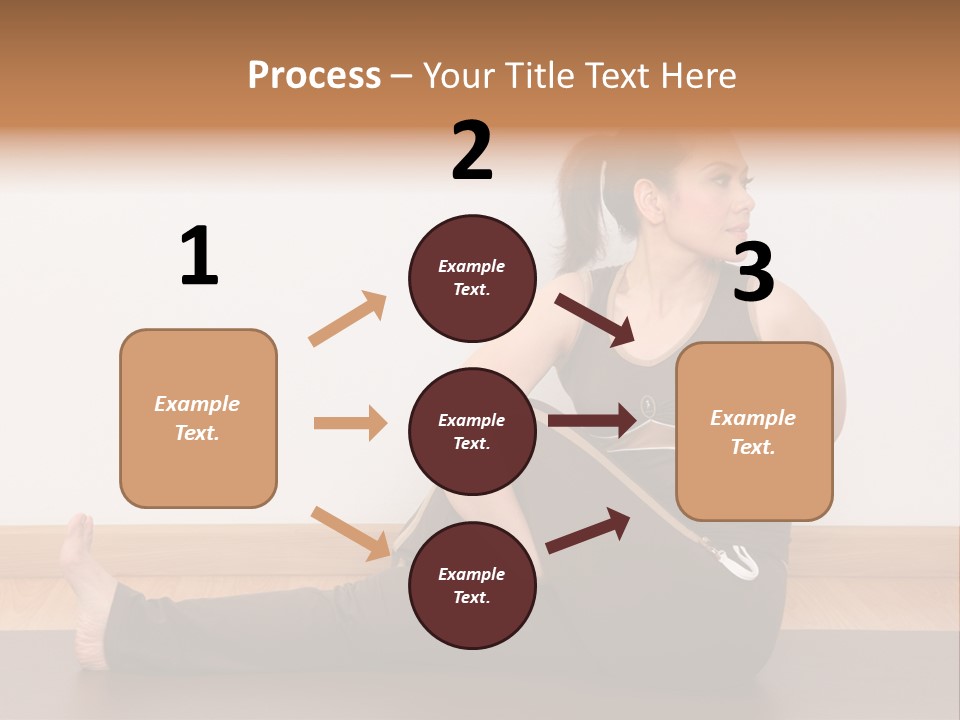 Yoga Slim Stress PowerPoint Template