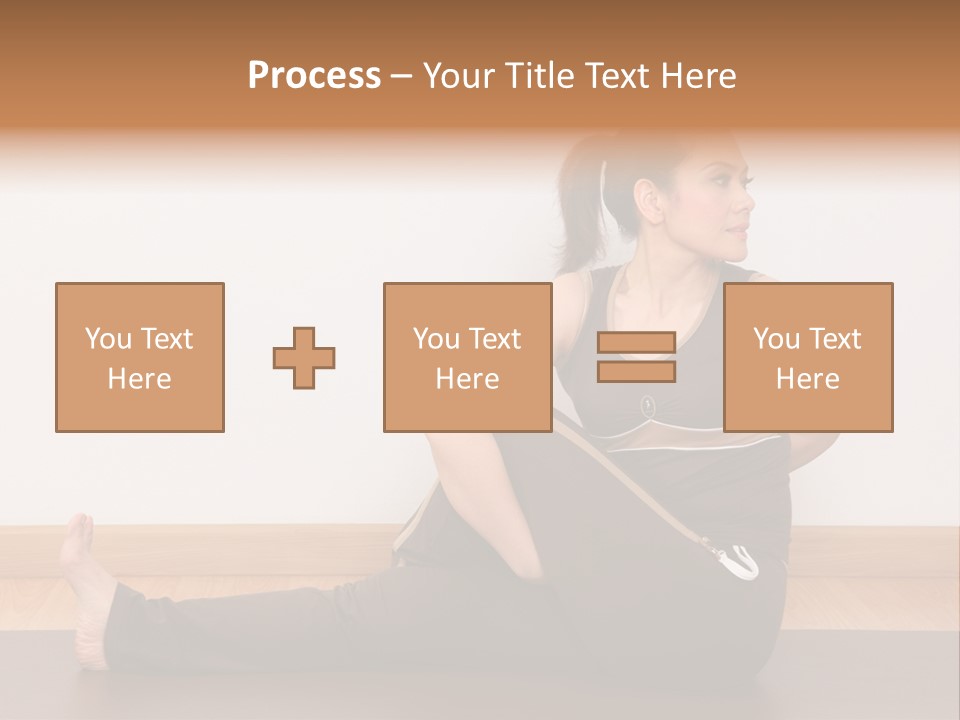 Yoga Slim Stress PowerPoint Template
