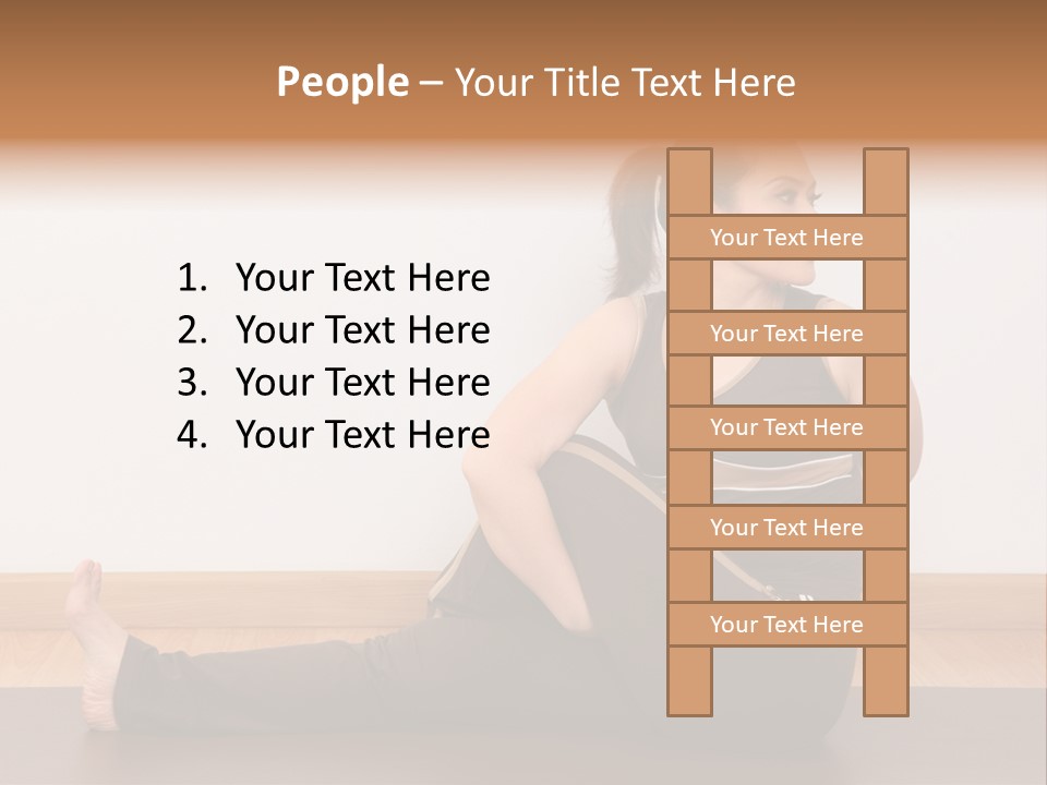 Yoga Slim Stress PowerPoint Template
