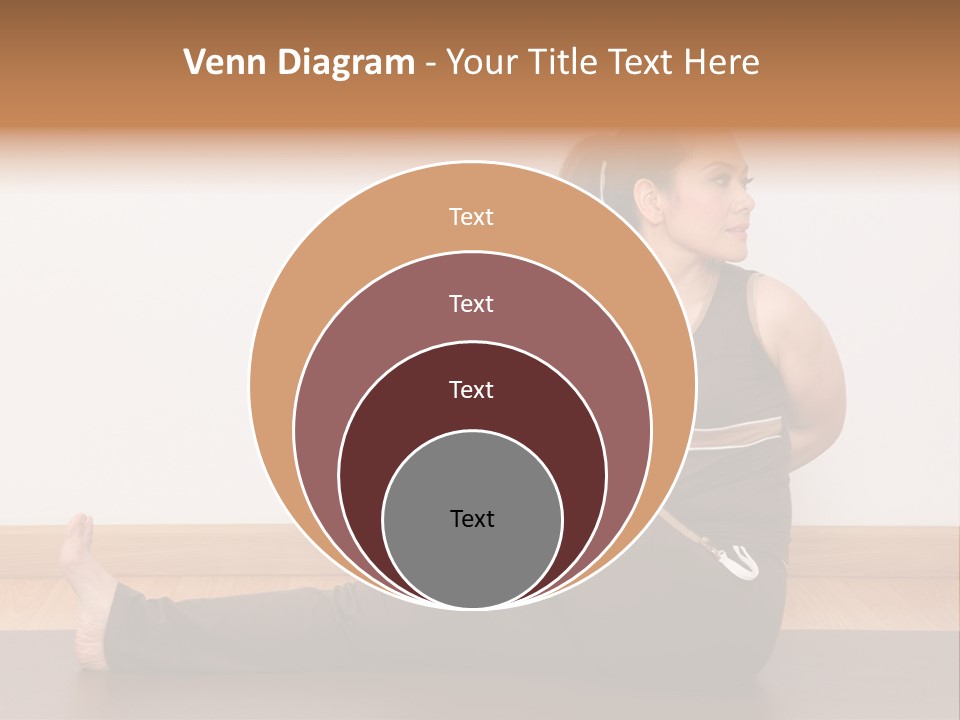 Yoga Slim Stress PowerPoint Template