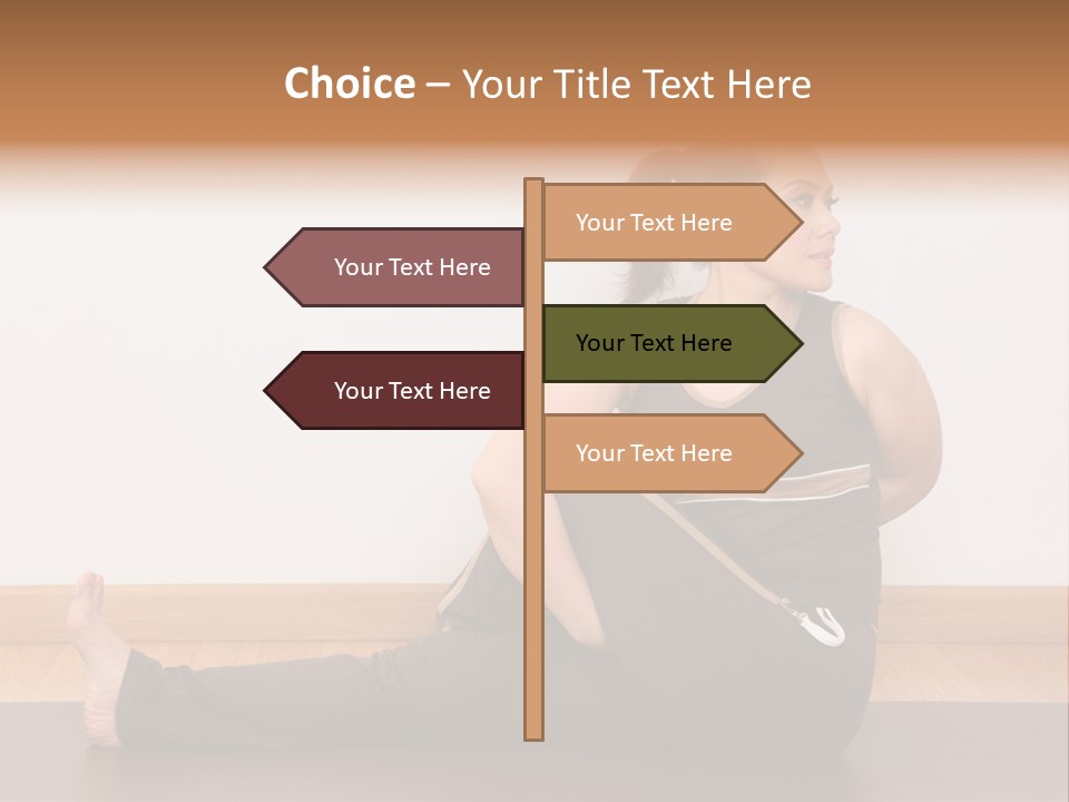 Yoga Slim Stress PowerPoint Template