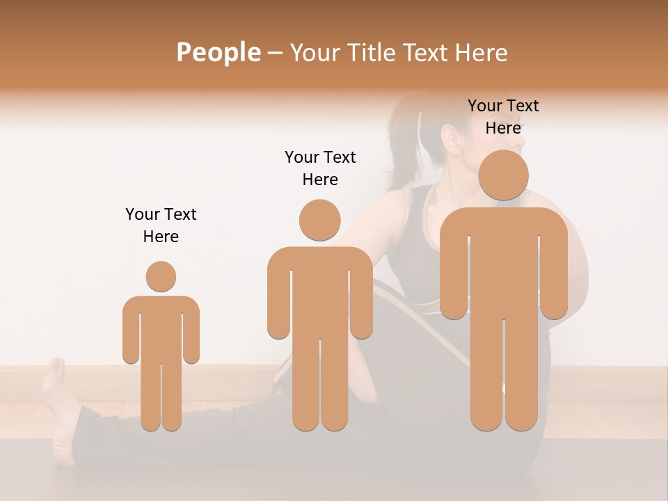 Yoga Slim Stress PowerPoint Template