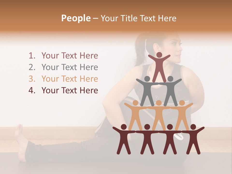 Yoga Slim Stress PowerPoint Template