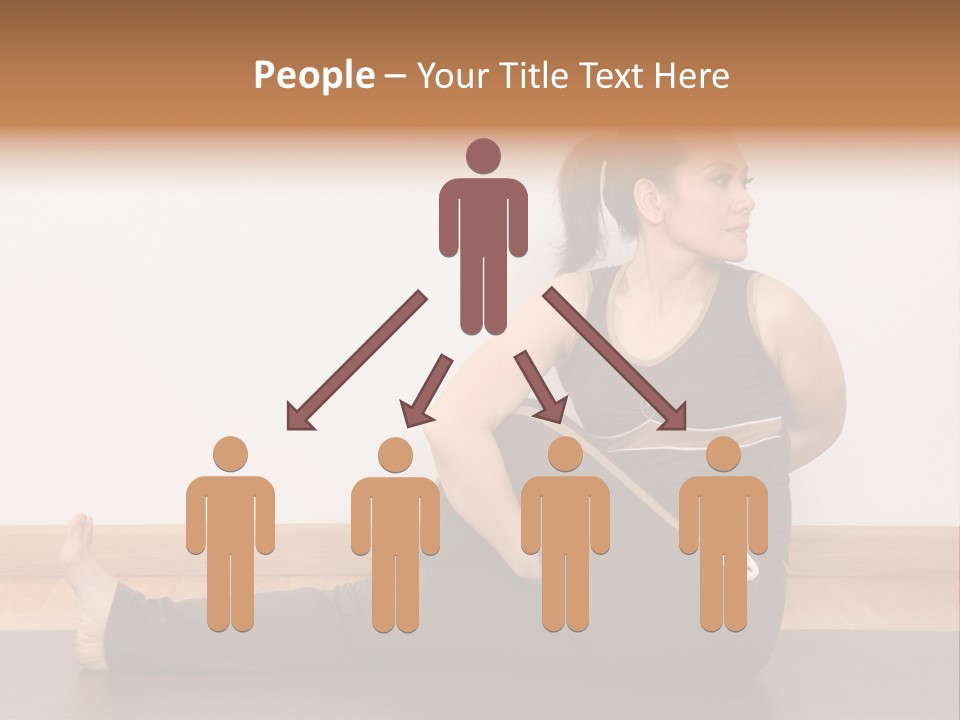 Yoga Slim Stress PowerPoint Template