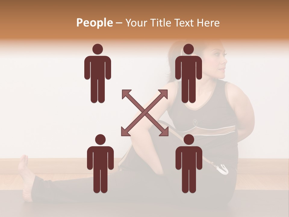 Yoga Slim Stress PowerPoint Template