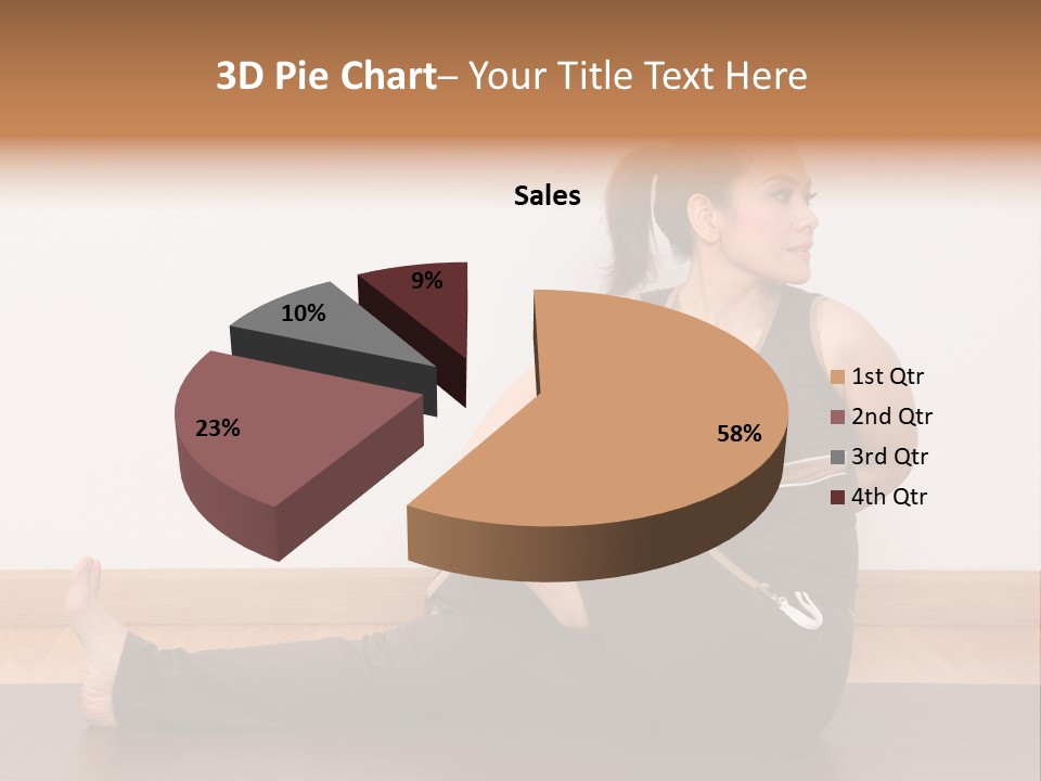 Yoga Slim Stress PowerPoint Template