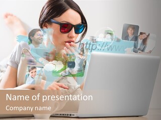 Modern Net Student PowerPoint Template