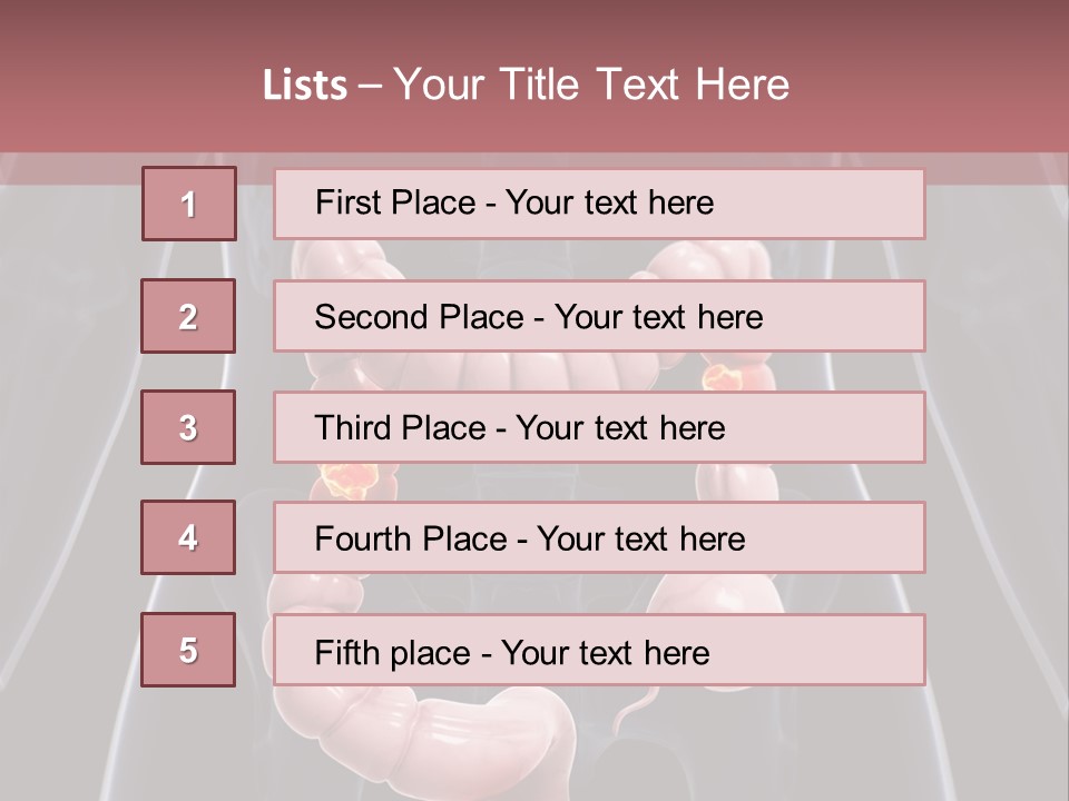 Vitals Digestive Tumor PowerPoint Template
