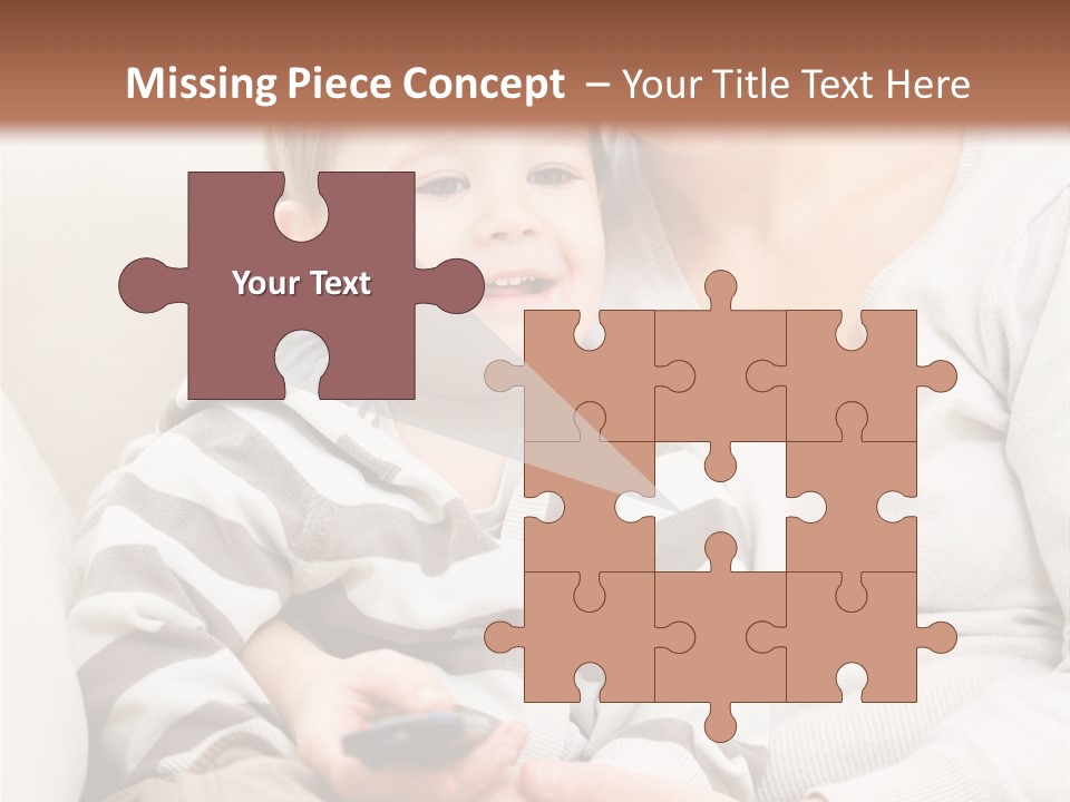 Young Sitting Care PowerPoint Template