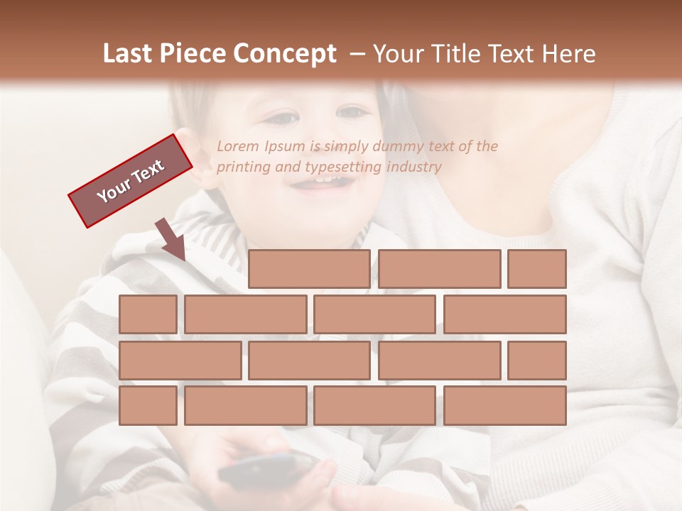 Young Sitting Care PowerPoint Template
