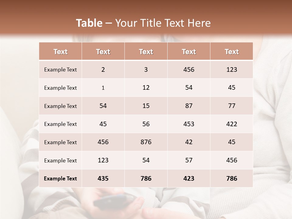 Young Sitting Care PowerPoint Template