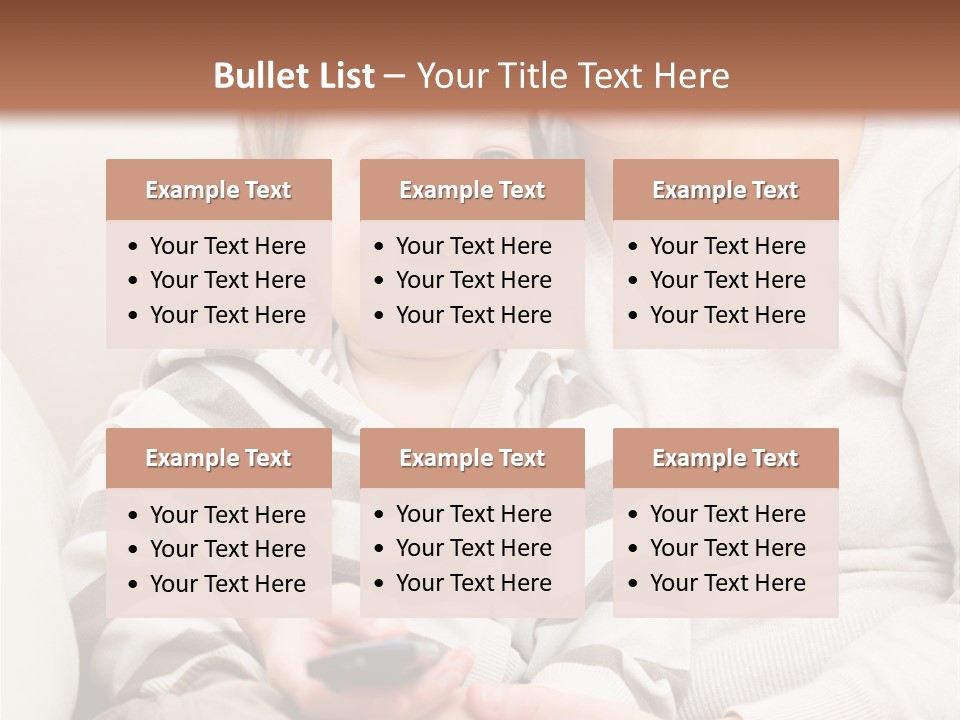 Young Sitting Care PowerPoint Template