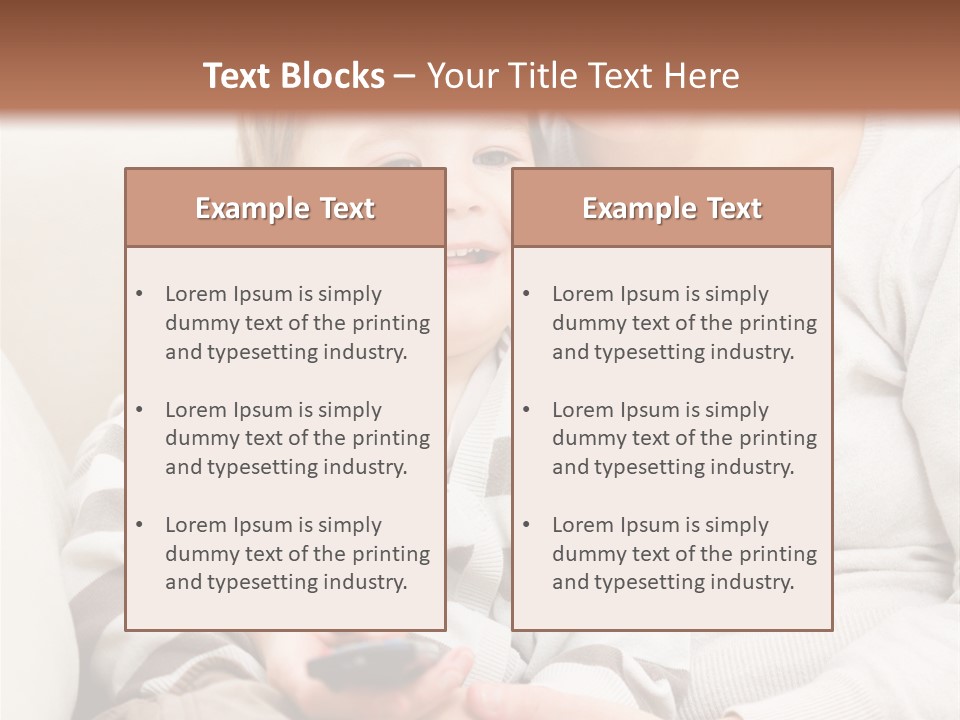 Young Sitting Care PowerPoint Template