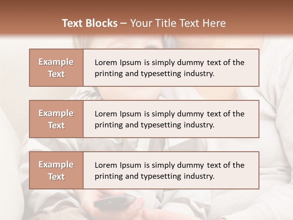 Young Sitting Care PowerPoint Template