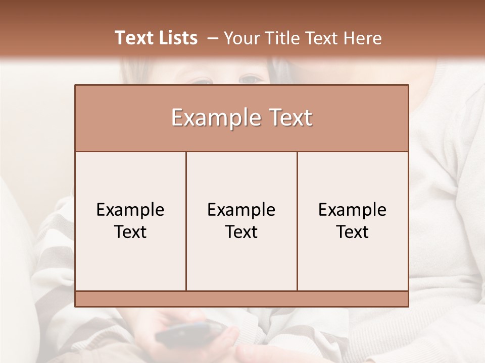 Young Sitting Care PowerPoint Template