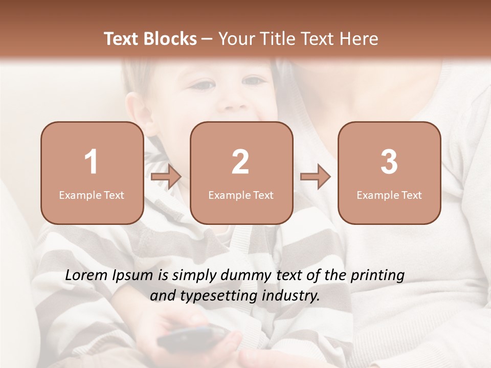 Young Sitting Care PowerPoint Template