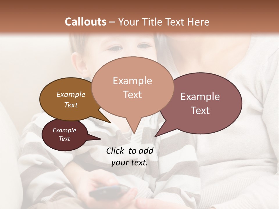 Young Sitting Care PowerPoint Template