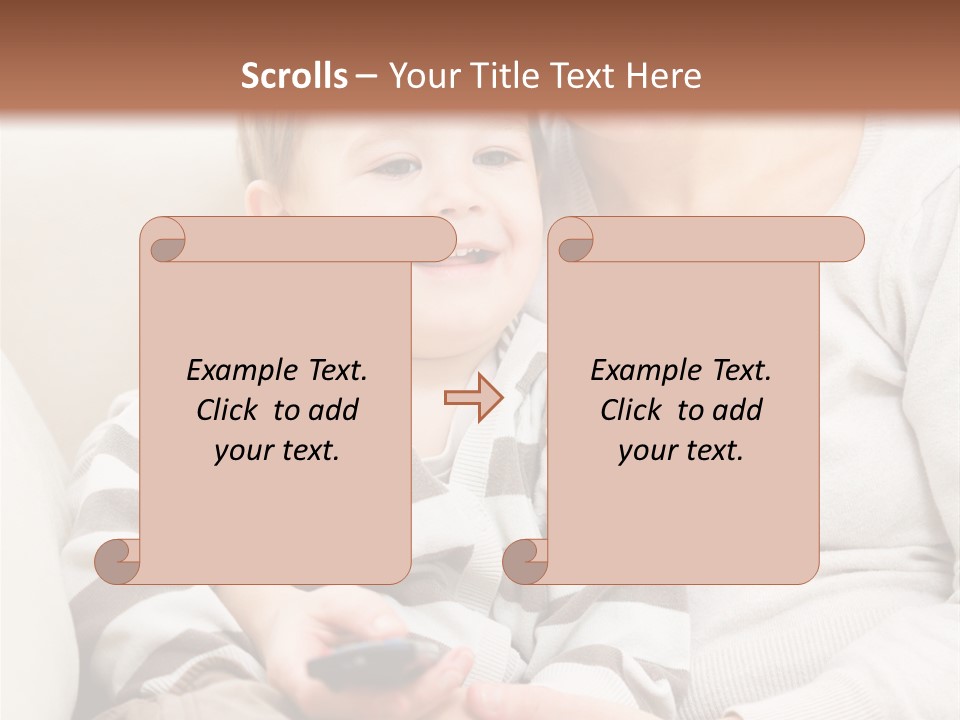 Young Sitting Care PowerPoint Template